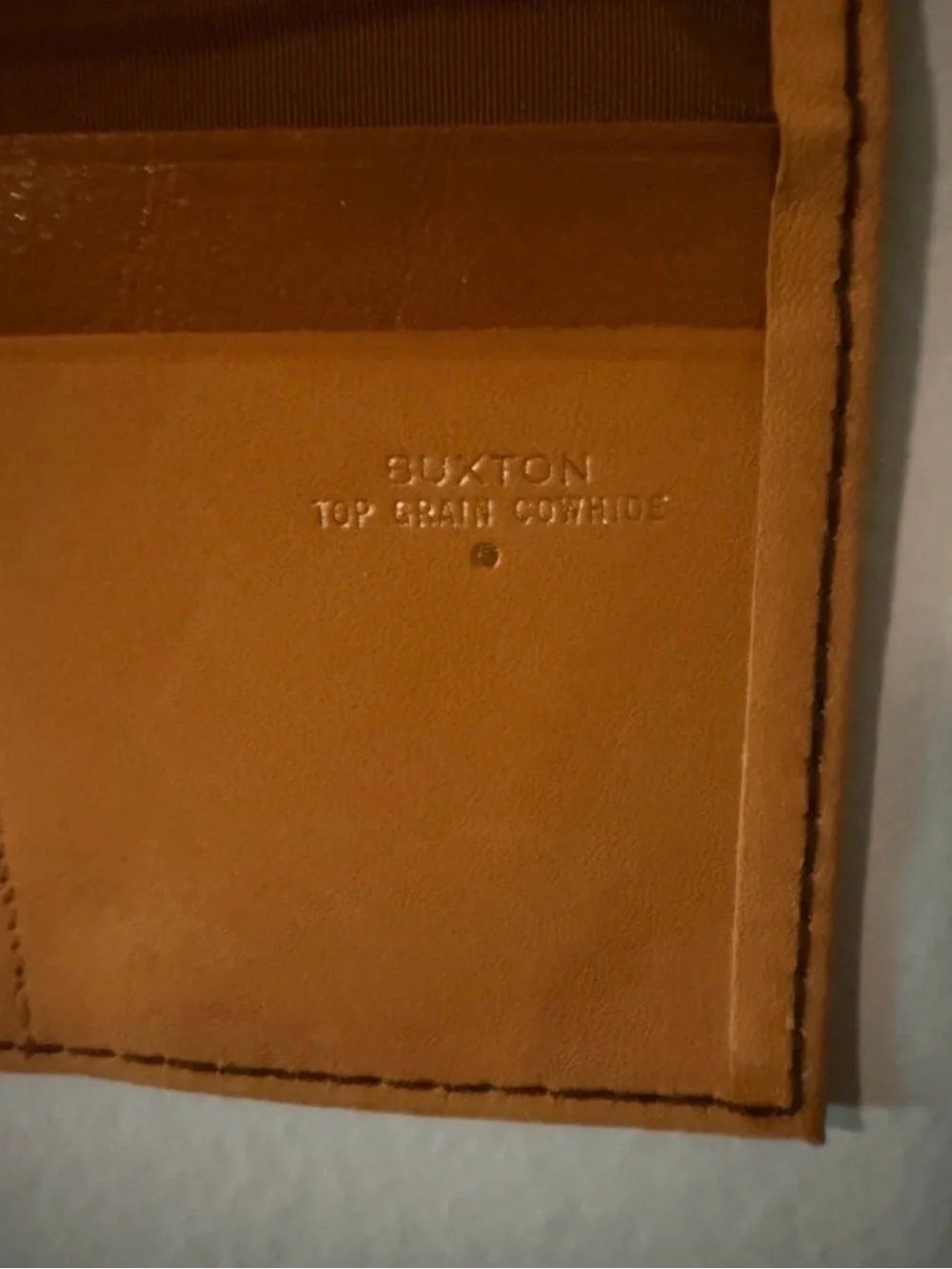 Buxton Mustard Yellow Leather Wallet Clutch